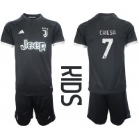 Juventus Federico Chiesa #7 Tredje Dräkt Barn 2023-24 Kortärmad (+ Korta byxor)